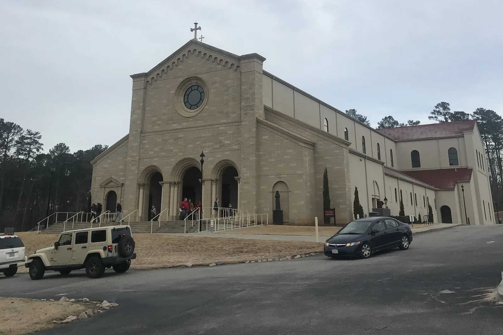 Saint Catherine of Siena Catholic Church on West Holding Avenue in Wake Forest.