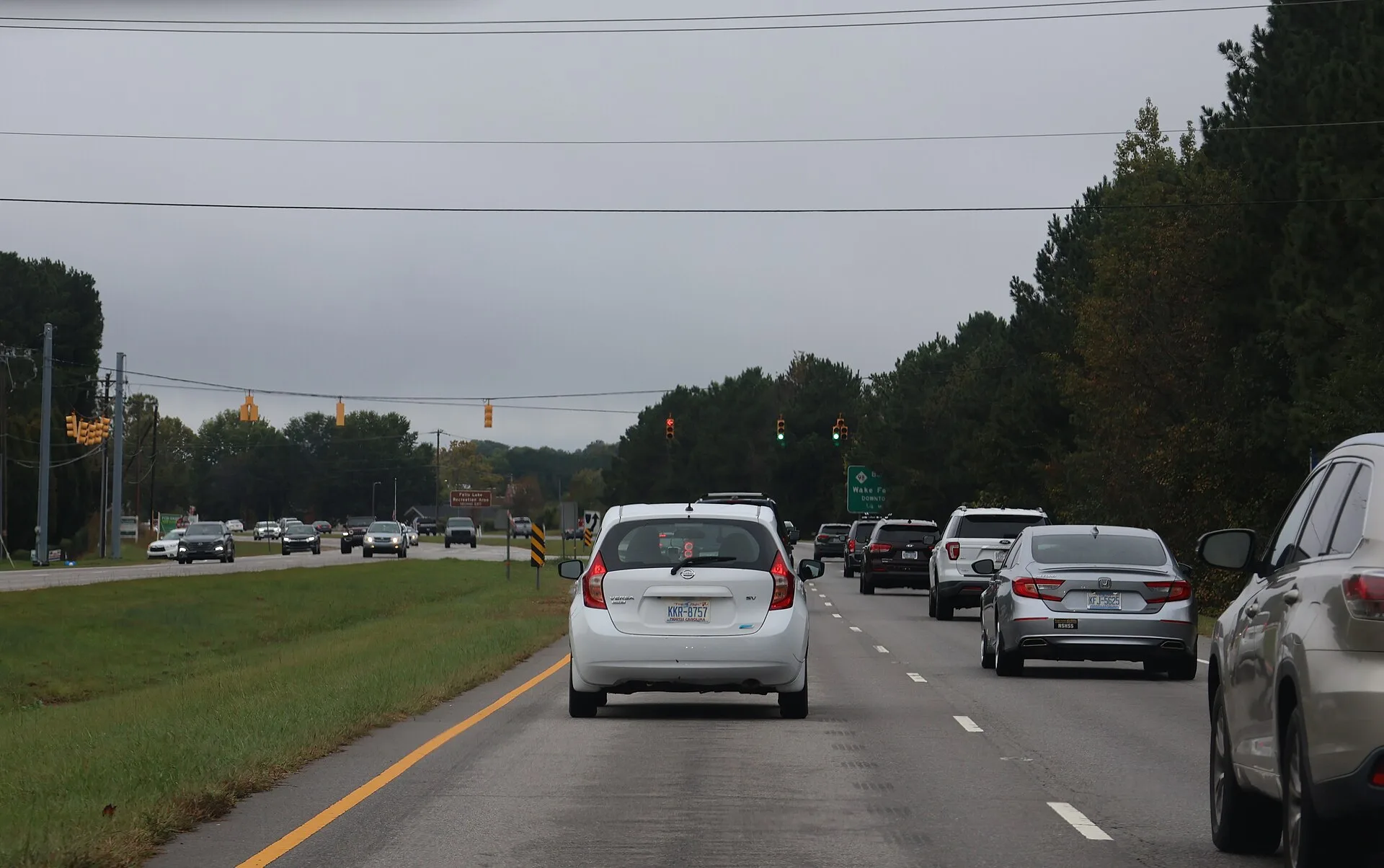 U.S. 1, Capital Boulevard, southbound in Wake County.